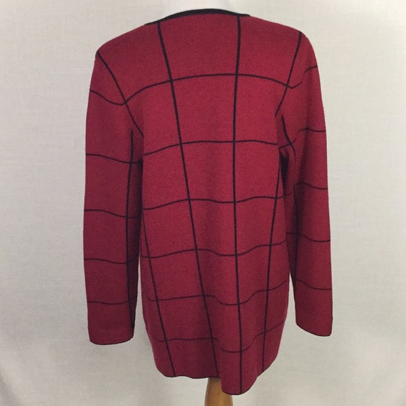 NWOT Talbots windowpane cardigan - so cute! - Picture 4 of 8